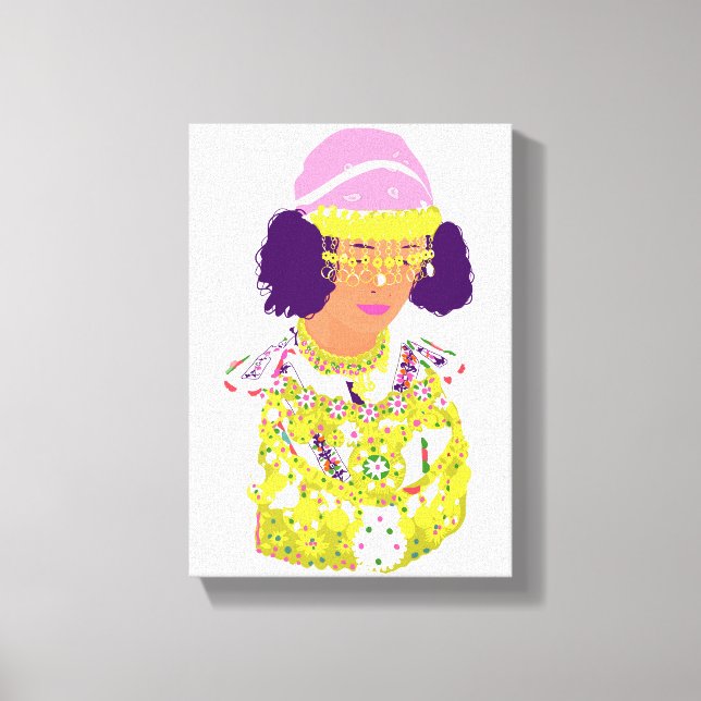 Folk Costume-Inspired Canvas Art (Frente)