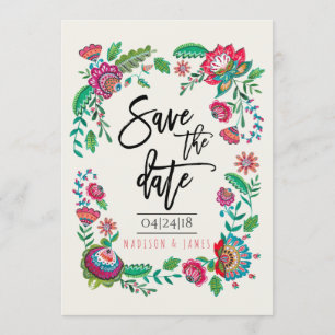 Folk Flowers   Listras   Salve a Data   Convite