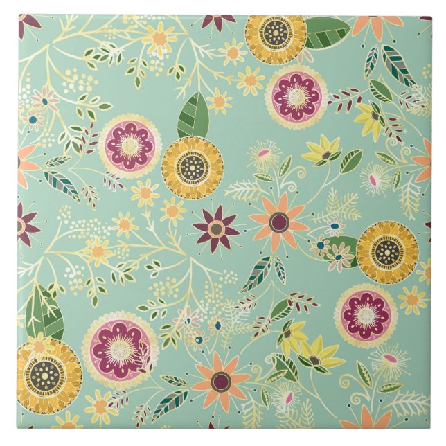 Folk Folk Floral Original Design Ouro (Frente)