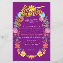 Folkart Flower Fiesta Convite De Casamento Boda