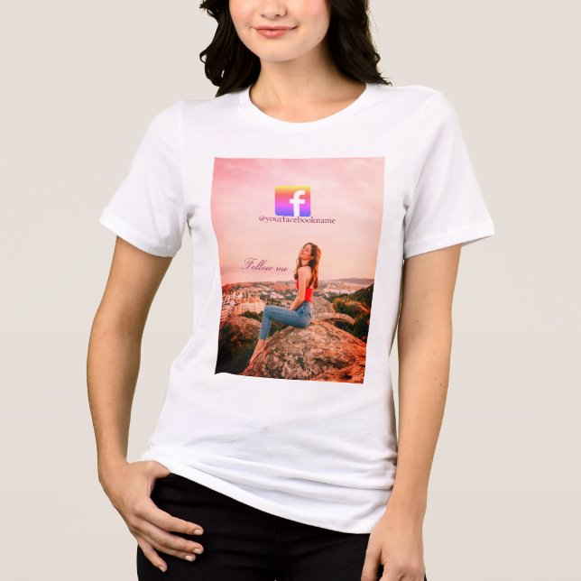 follow us facebook username social media photo  (Frente)