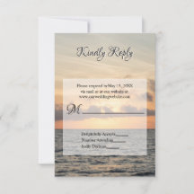 Folly Beach Morning RSVP Wedding