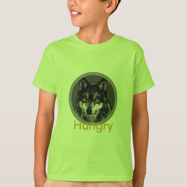 Fome - Camisa Básica Para Crianças (Frente)