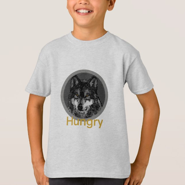 Fome - Camisa Básica Para Crianças (Frente)