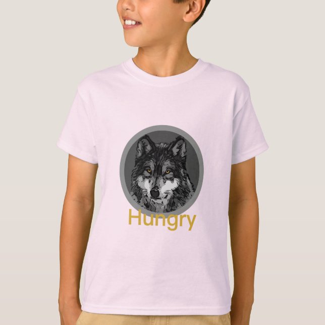 Fome - Camisa Básica Para Crianças (Frente)