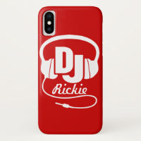 Fones de ouvido DJ nomeados capas de iphone