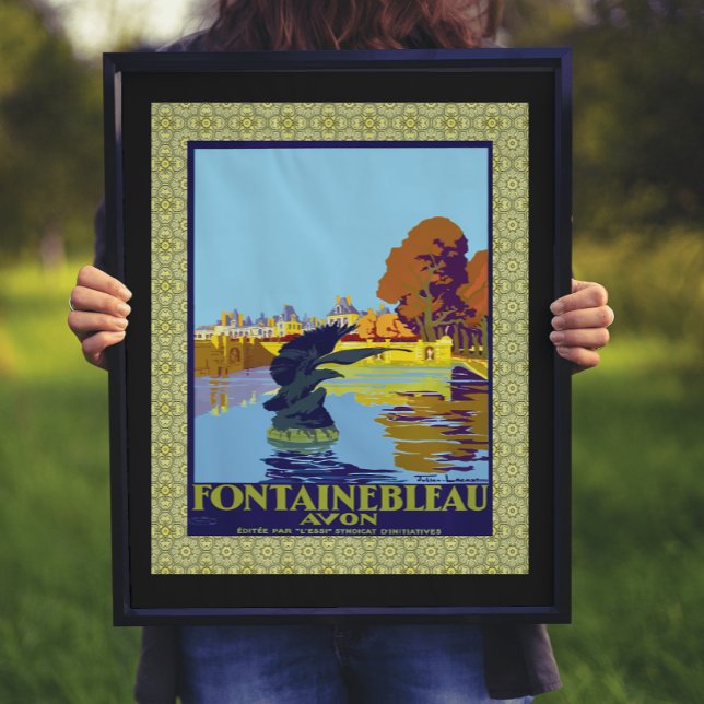 Fontainebleau Avon France Poster de viagens francê (Criador carregado)