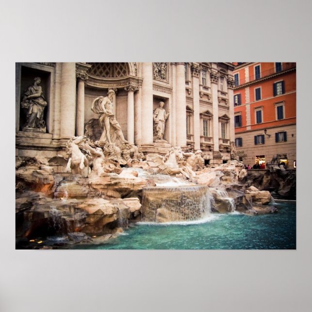 Fontana di Trevi Roma poster (Frente)