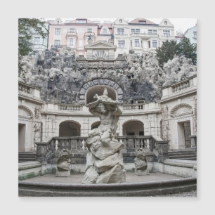 Fonte com estátua de Netuno em Praga