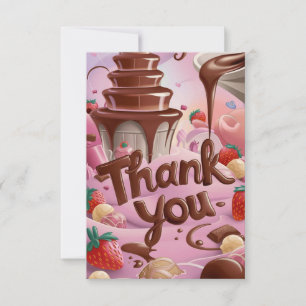 Fonte de cartões de agradecimentos de Chocolate Ca