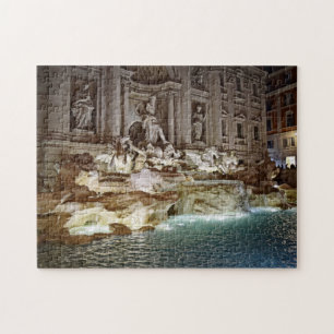 Fonte do Trevi - quebra-cabeça de Roma, Italia