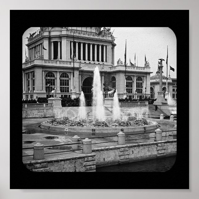 Fonte Elétrica Justa do Mundo de poster (Frente)