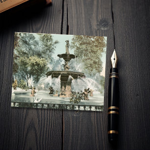 Fonte Forsyth Savannah GA Cartolina