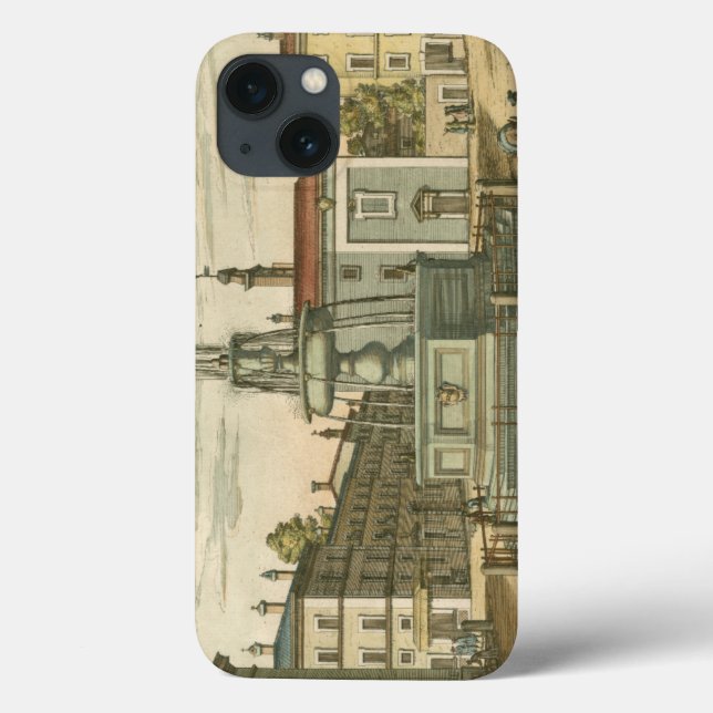 Fonte italiana na Praça da Cidade por Falda (Verso)