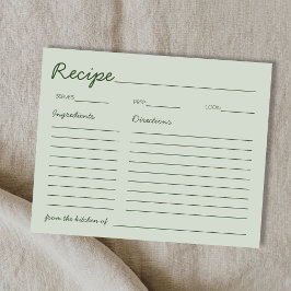 Fonte Manuscrita Receita Verde Sage Para a Noiva