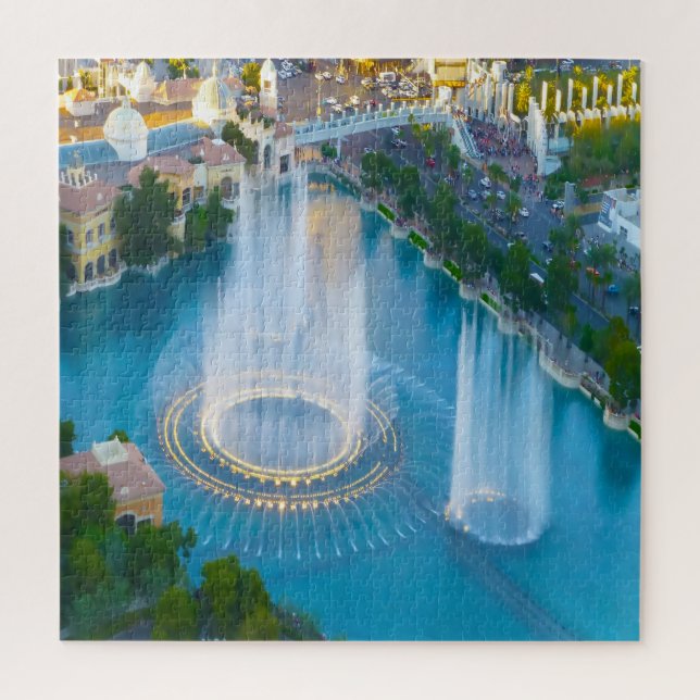 Fontes de Água em Las Vegas Quebra-Cabeça (Vertical)