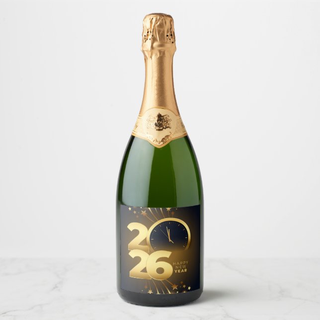 Food and Beverage Label Set-Happy New Year 2026 (Frente)