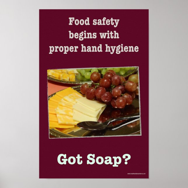 Food safety - Hand-washing poster (Frente)