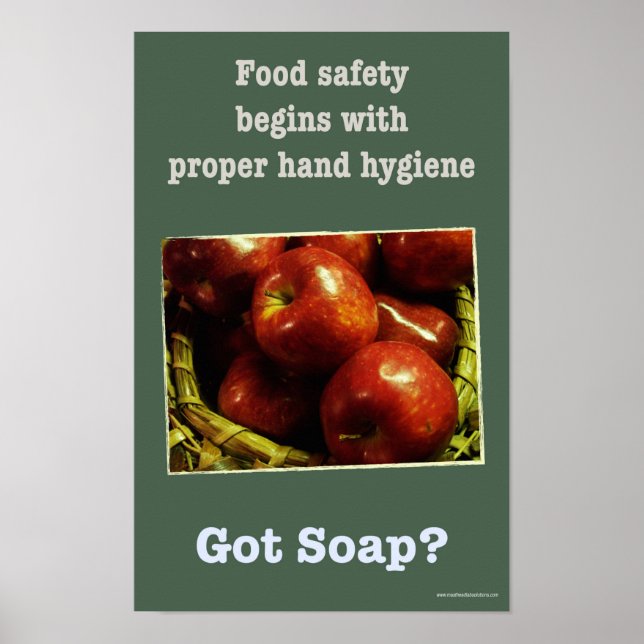 Food safety - Hand-washing poster (Frente)