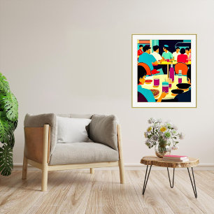 Foodcourt - Canvas Art Impressão