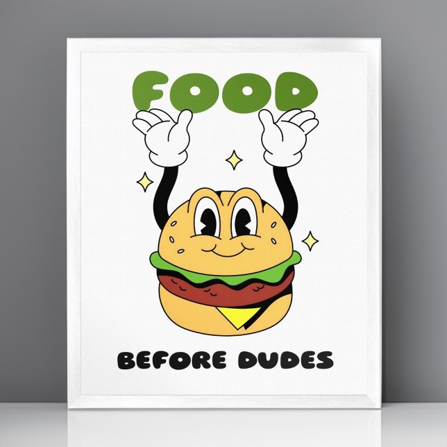 Foodie - Comida Engraçada Antes da Poster de Arte  (Criador carregado)