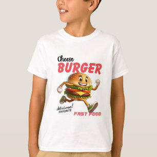 Foodie Gift Camisa Engraçada Camisa de Hambúrg