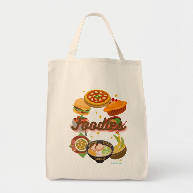 Foodies Grocery Bolsa de Hags com Nags (Frente)