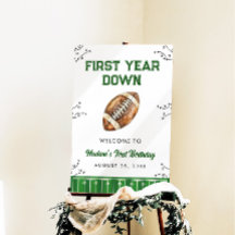 Football Birthday Party Welcome Sign