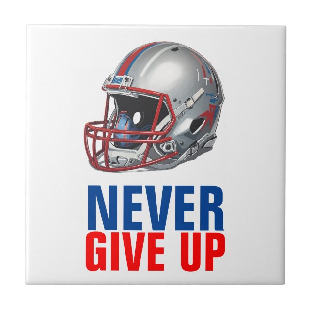 Football Motivational Never Give Up  (Frente)