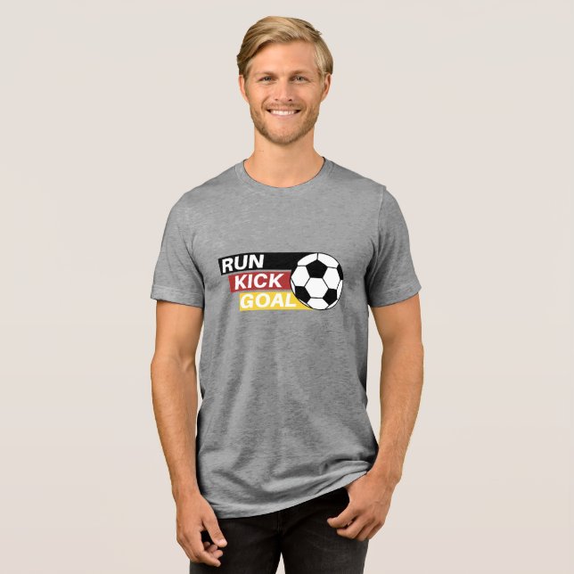 Football Run Kick & Goal T-Shirt (Frente Completa)