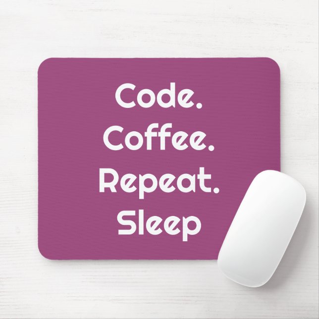 For Engineers – Code. Coffee. Sleep Mouse Pad (Com mouse)