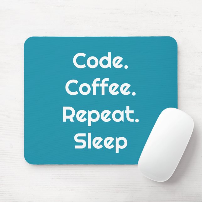 For Engineers – Code. Coffee. Sleep Mouse Pad (Com mouse)