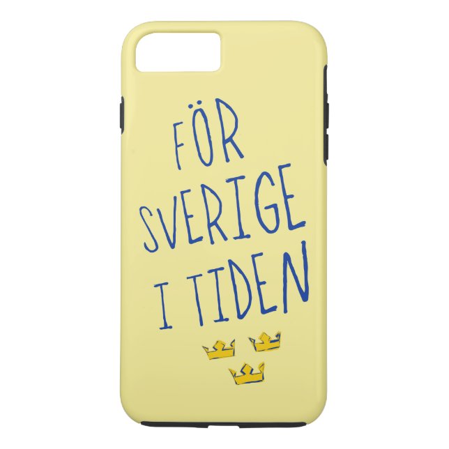 För Sverige i Tiden Cell Capa de telefone, Sueco (Verso)