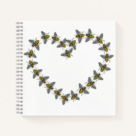 "For the Love of Bees" Heart Design