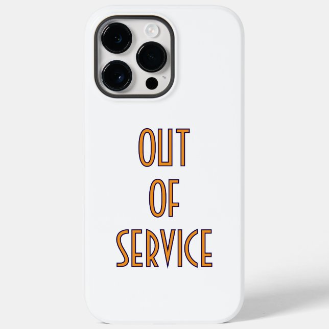 "Fora de serviço" iphone 14 pro max case (Verso)