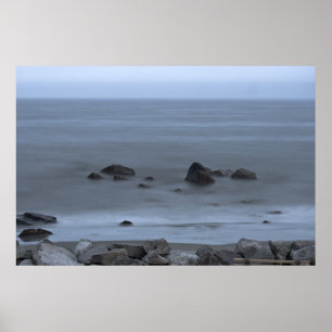 Fora Do Impressão Azul