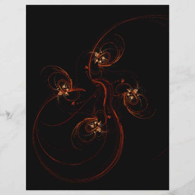 Fora do Panfleto Abstrato de Arte Escura (Frente)