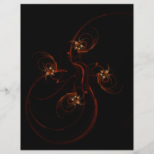 Fora do Panfleto Abstrato de Arte Escuro