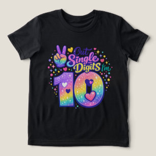 Fora dos Dígitos Únicos Estou com 10 Aniversário