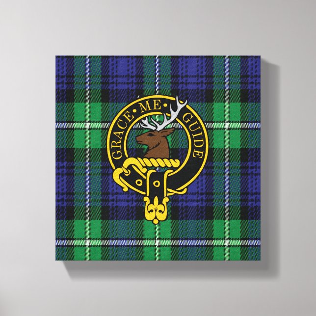 Forbes Scottish Crest e Tartan Canvas print (Frente)