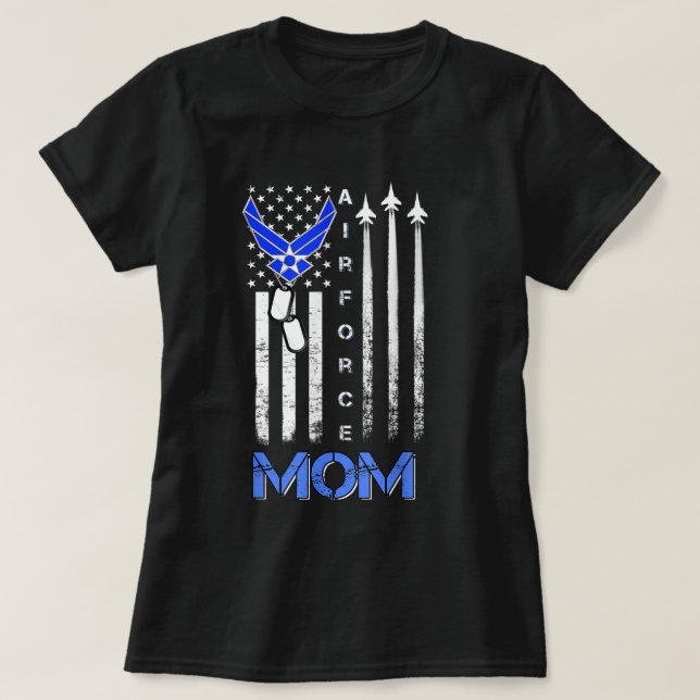 Força Aérea Camisa Mãe, USAF Mãe Tee, Dia das Mulh (Frente do Design)