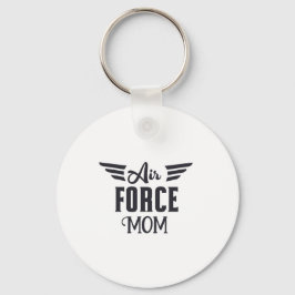 Força aérea Mãe Botão Chaveiro