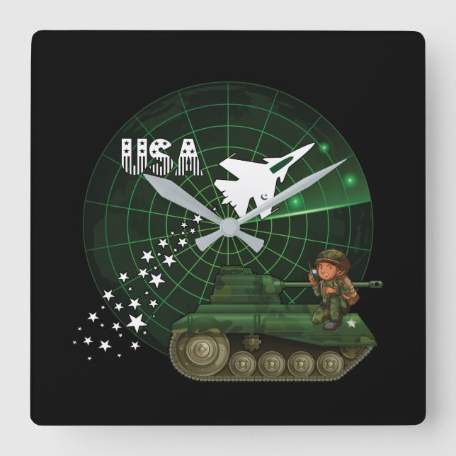 Força Aérea Militar e Relógio de Radar do Exército (Frente)