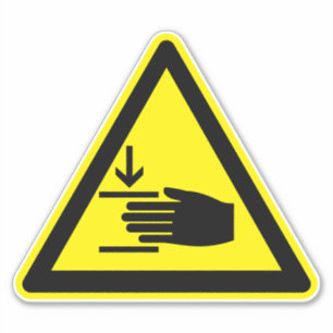 Força de Esmagamento da Mão de Acima da Etiqueta