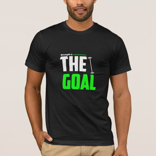 Força É O Objetivo - Camiseta de Academia (Frente)