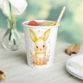 Forest Animal Baby Pastel Yellow Bunny Party