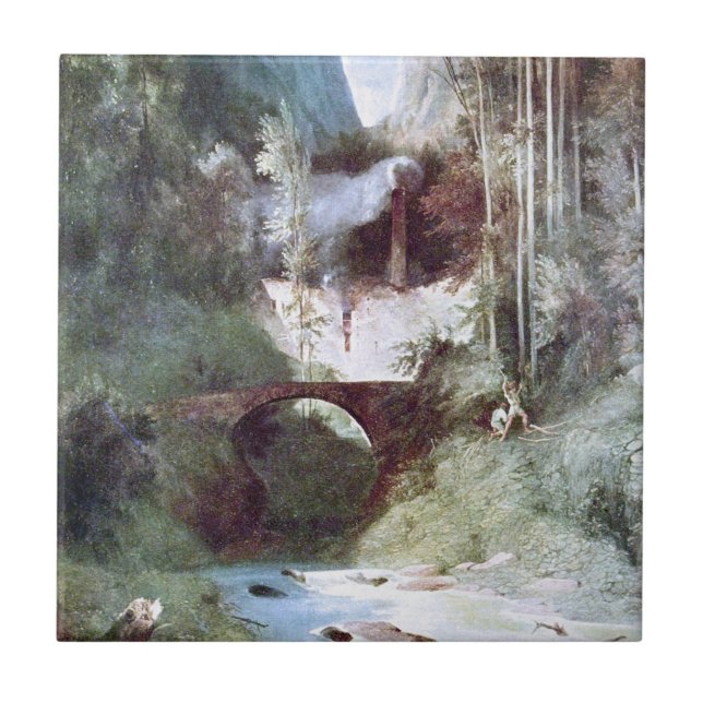 Forest Canyon (por Carl Blechen) (Frente)