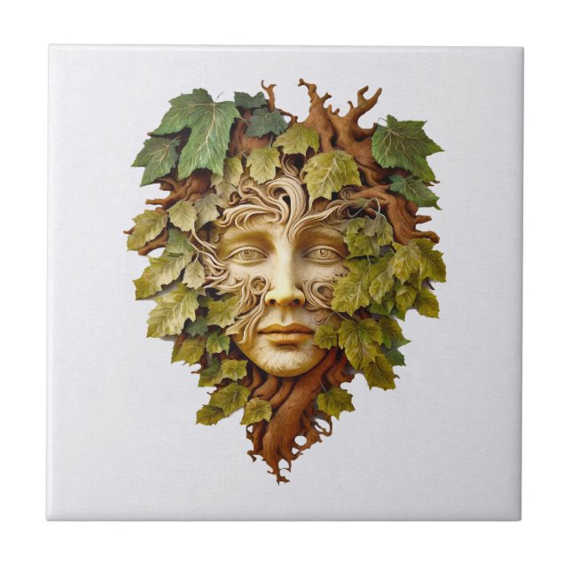 Forest Carving Ceramic Tile (Frente)