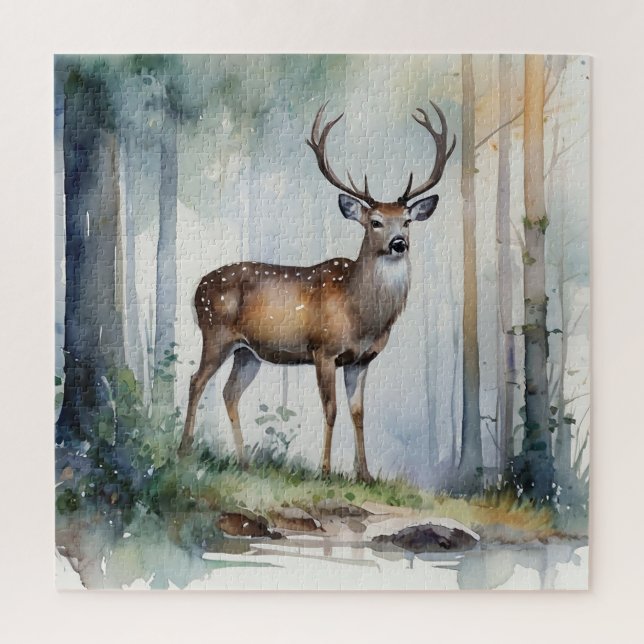 Forest Deer Quebra-cabeça (Vertical)