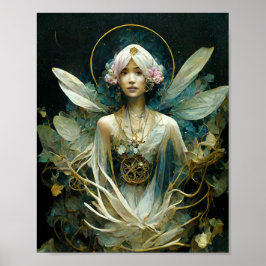 Forest Fairy Fae Fantasy Art Poster